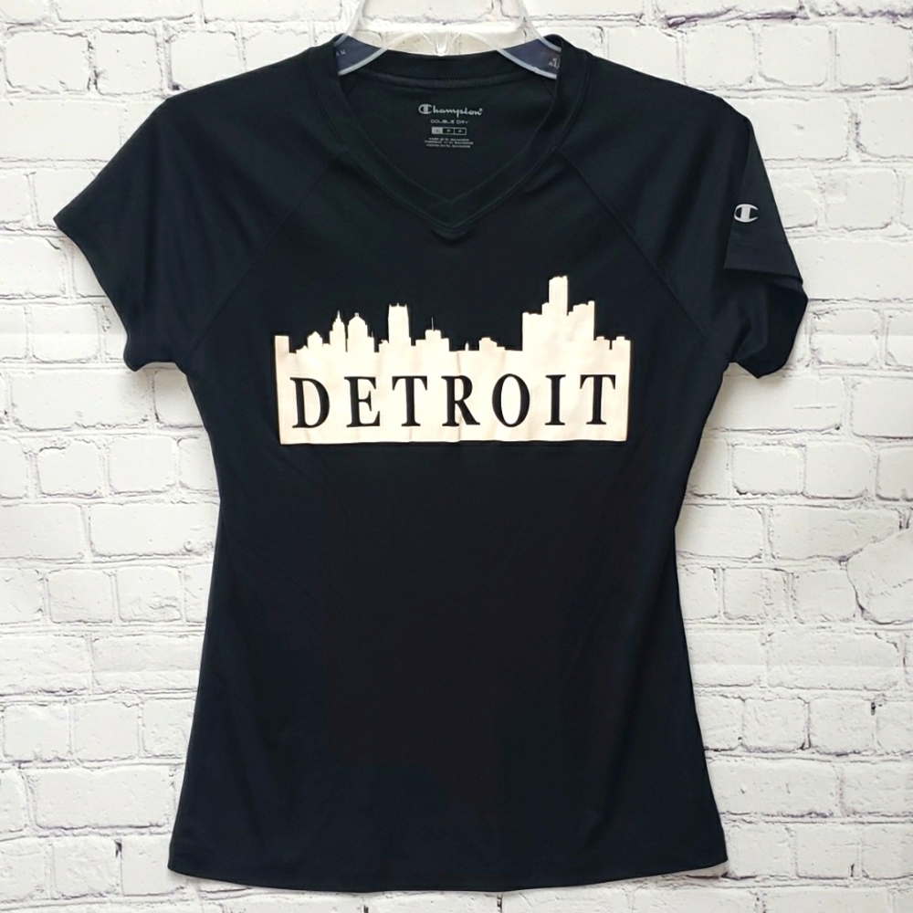 Champion Double Dry Detroit Shirt Small